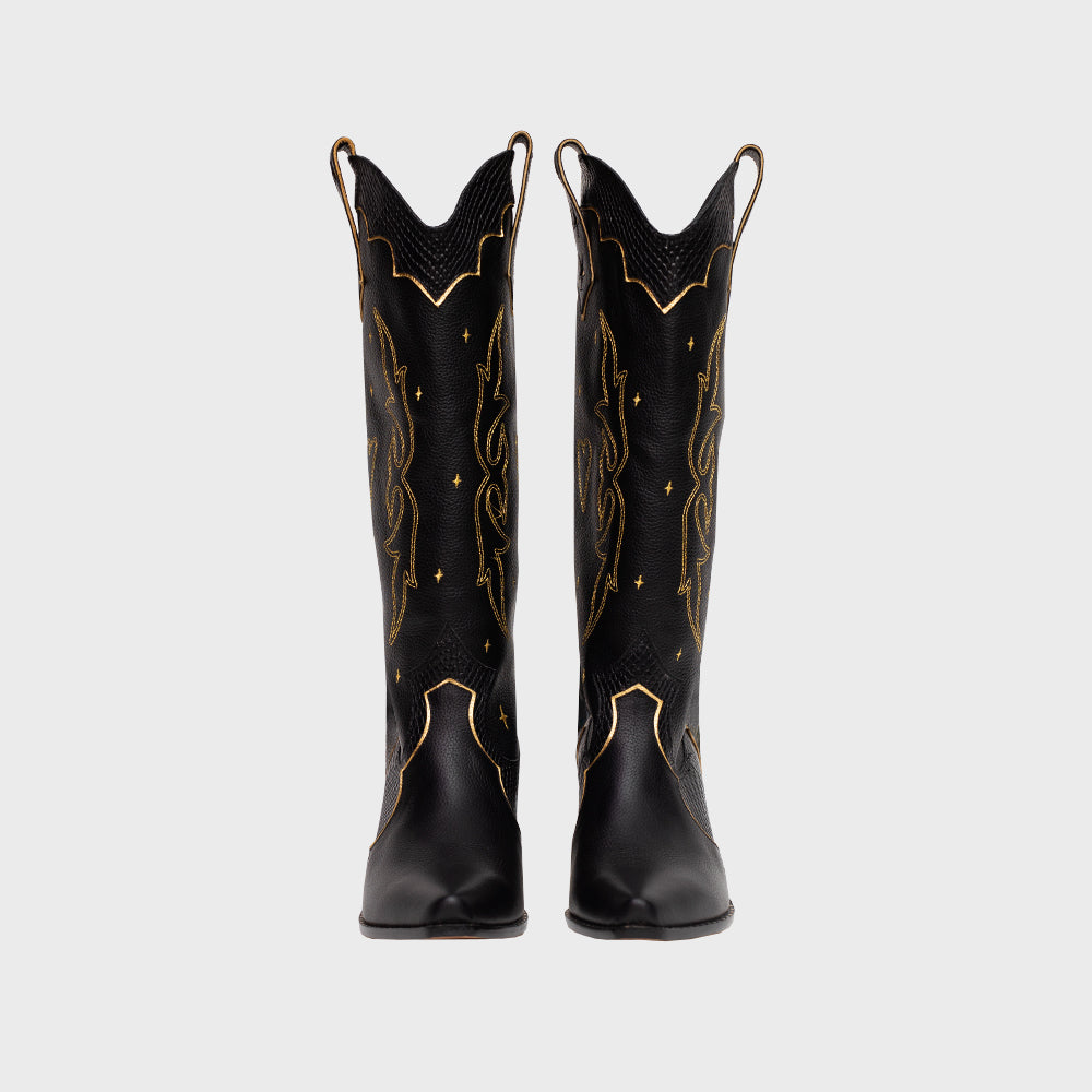 LUCKY SPARKLES BLACK BOOT