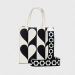 Load image into Gallery viewer, SQUARE TOTE BAG MANDY BLACK BONE
