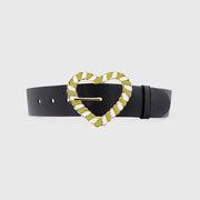 GINEBRA GREEN BONE BUCKLE + 2 BELTS