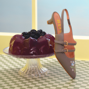 REESE BLUEBERRY MIDI MARRÓN