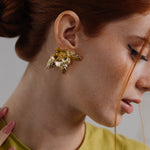 Load image into Gallery viewer, GOLDEN LILIA EARRING
