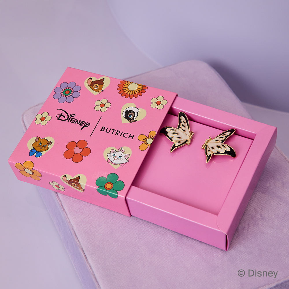 BUTTERFLIES MAXI YELLOW EARRING