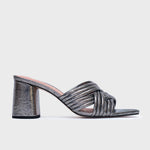 Load image into Gallery viewer, ALESSIA PUMP BLACK PLATINUM
