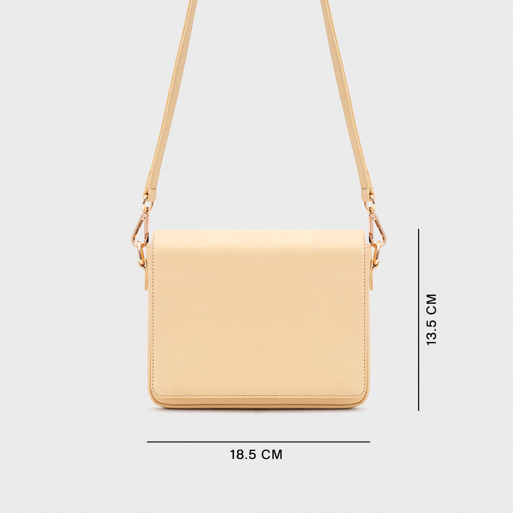 AMAPOLA MINI FLAP BAG AMARILLO PASTEL