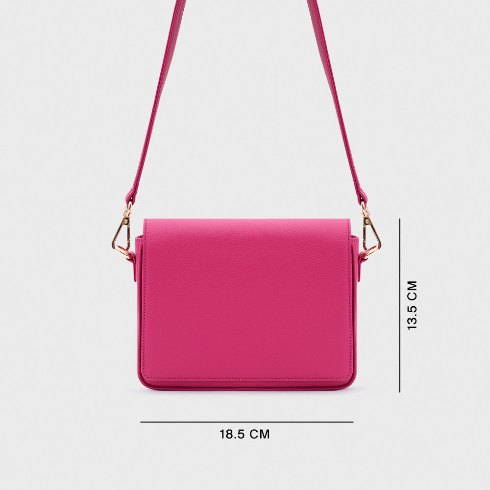 AMAPOLA MINI FLAP BAG FUCSIA