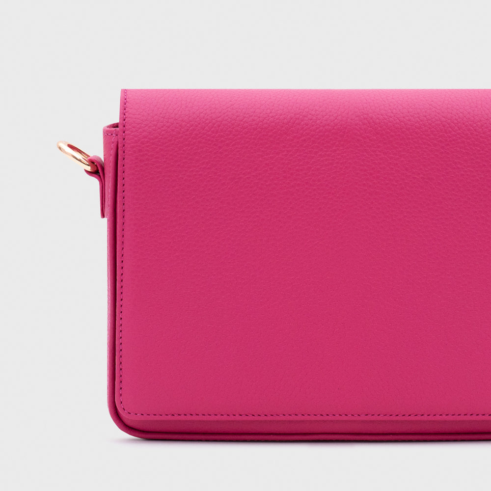 AMAPOLA MINI FLAP BAG FUCSIA