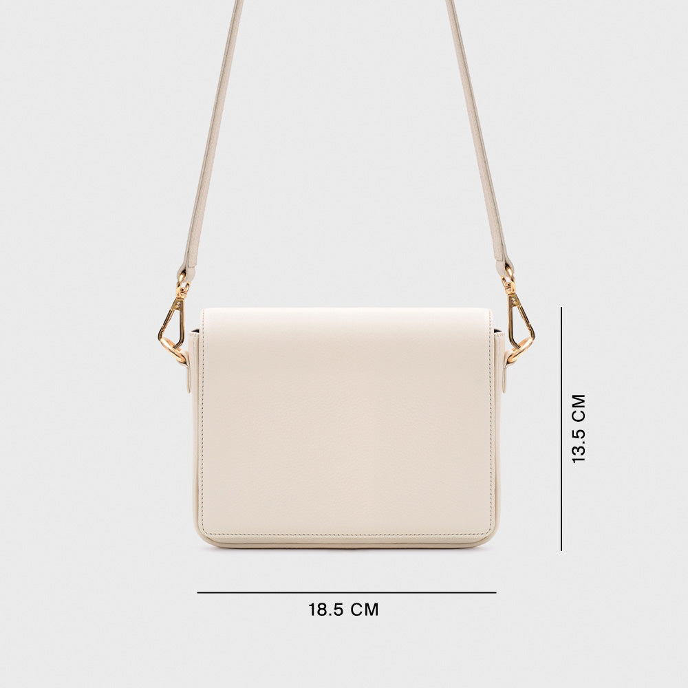 AMAPOLA MINI FLAP BAG HUESO