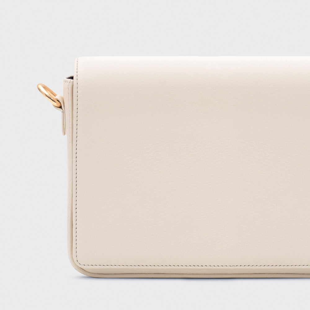AMAPOLA MINI FLAP BAG HUESO