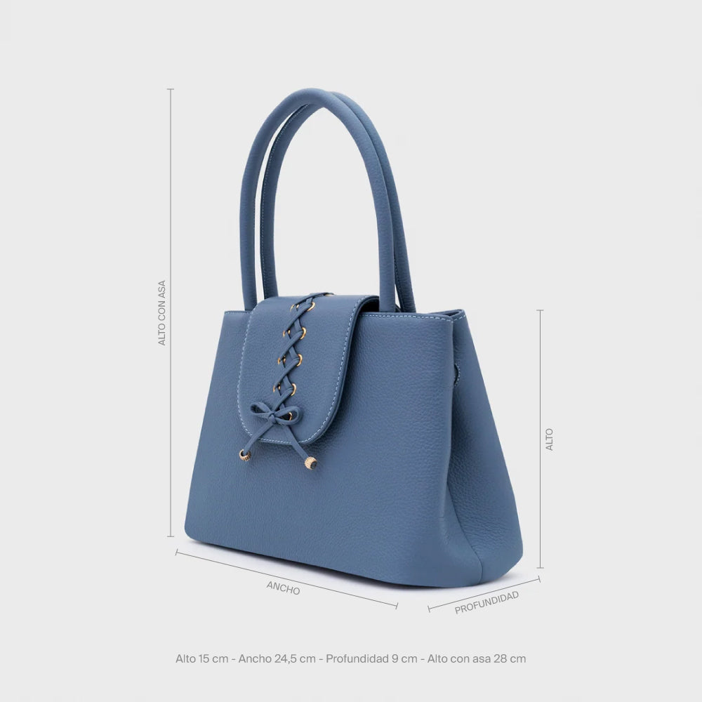 AMARA HANDLE BAG BLUE