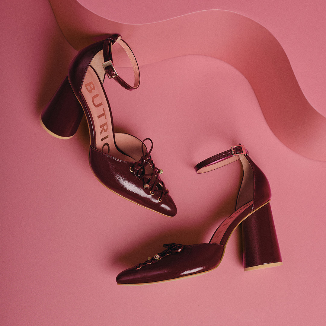AMARA PUMP BURGUNDY