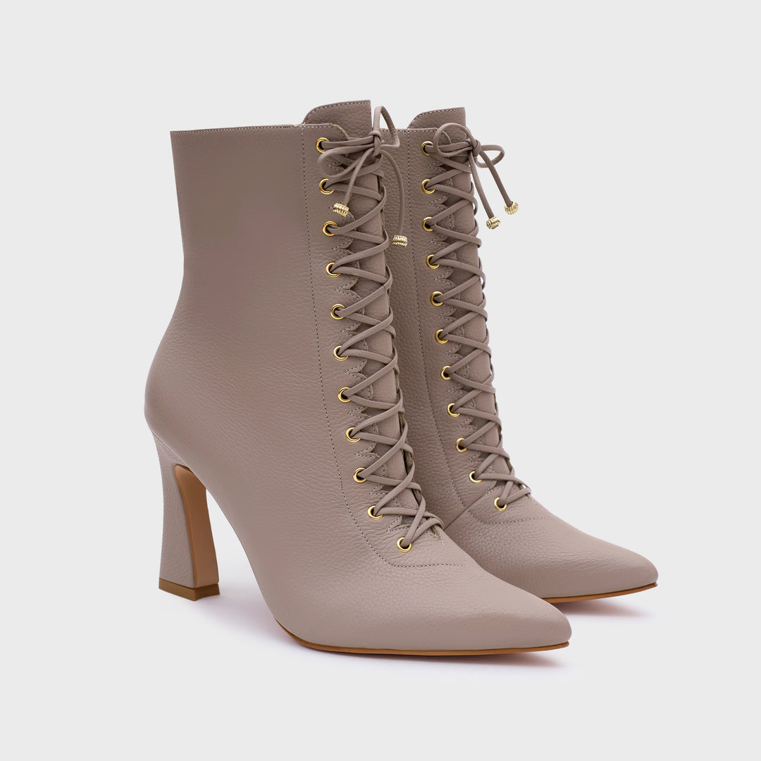 AMARA BROWN ANKLE BOOTS