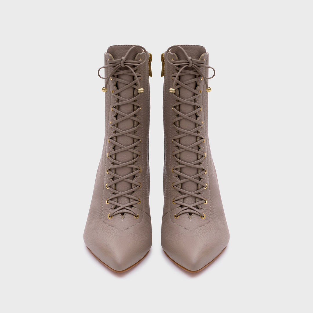 AMARA BROWN ANKLE BOOTS