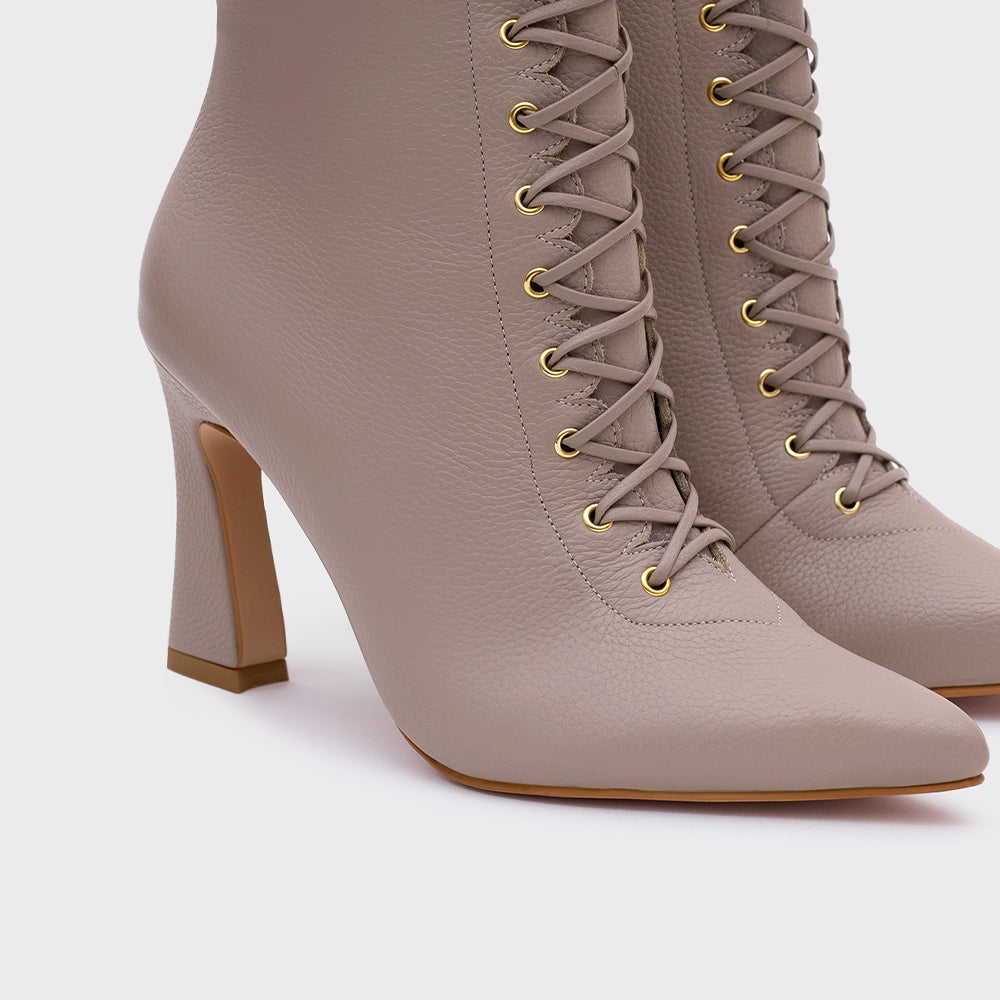 AMARA BROWN ANKLE BOOTS
