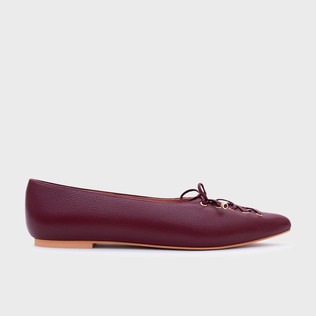 AMARA FLAT BURGUNDY