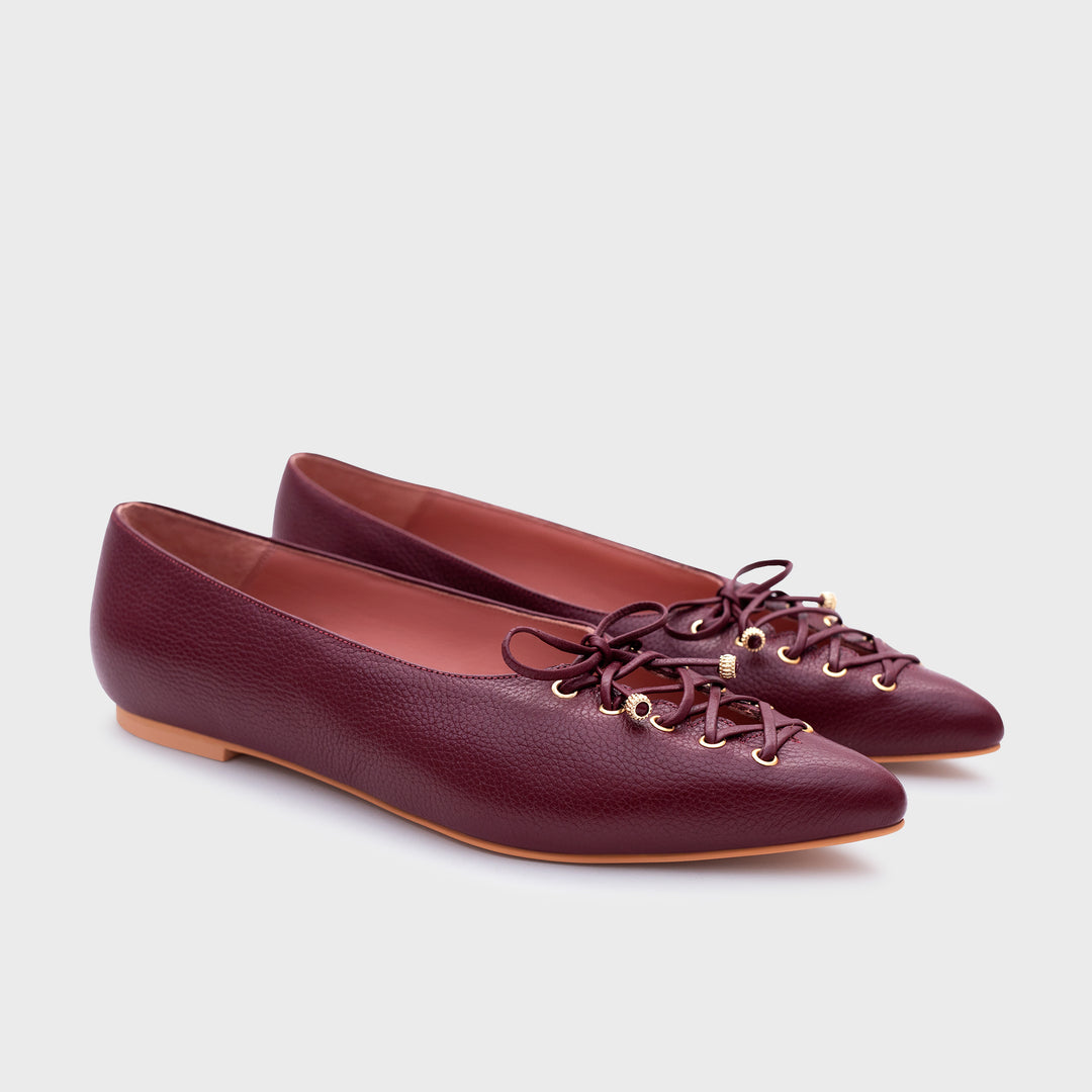 AMARA FLAT BURGUNDY