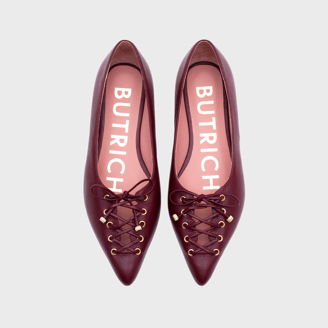 AMARA FLAT BURGUNDY