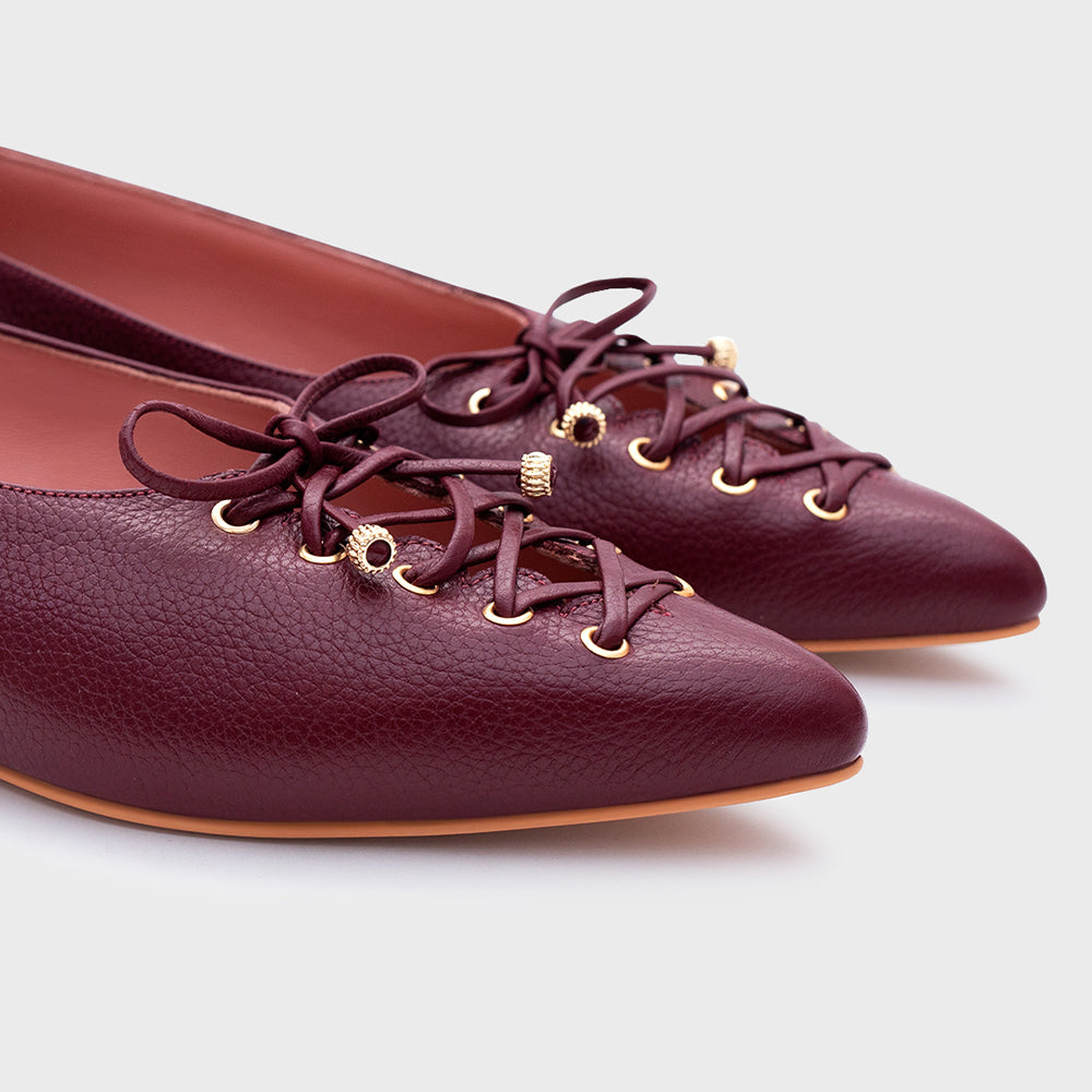 AMARA FLAT BURGUNDY