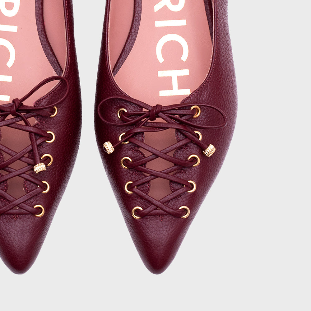 AMARA FLAT BURGUNDY