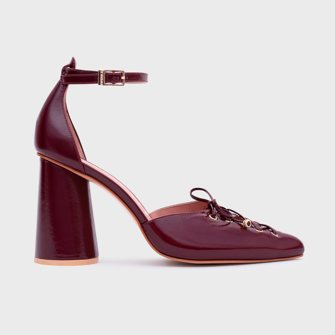 AMARA PUMP BURGUNDY