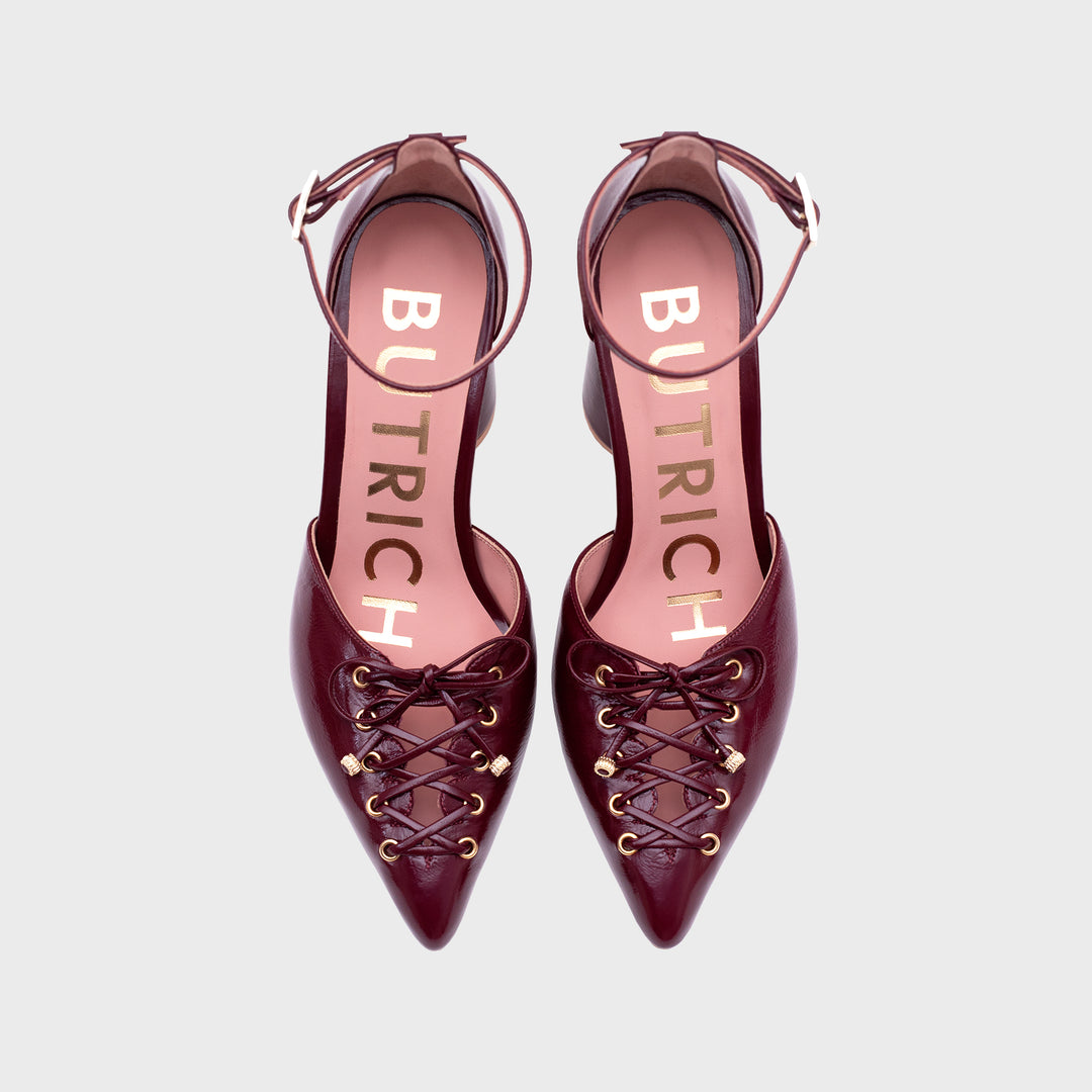 AMARA PUMP BURGUNDY
