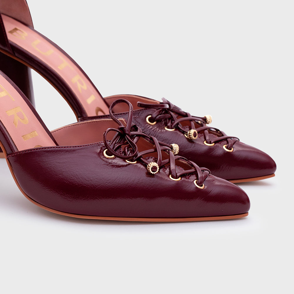 AMARA PUMP BURGUNDY