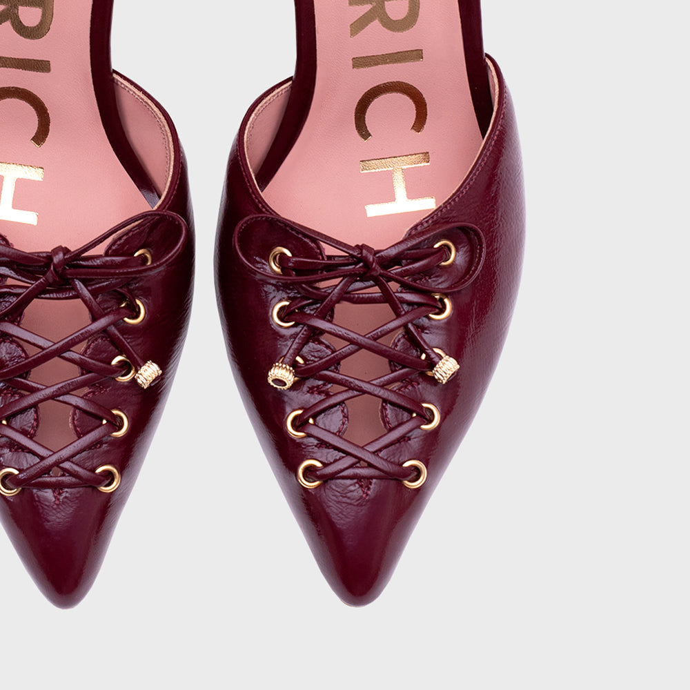 AMARA PUMP BURGUNDY