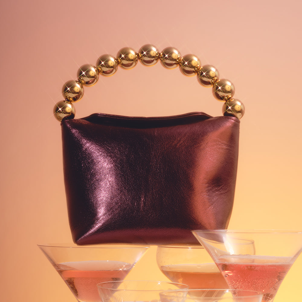 AMARIS MINI HANDBAG BURGUNDY