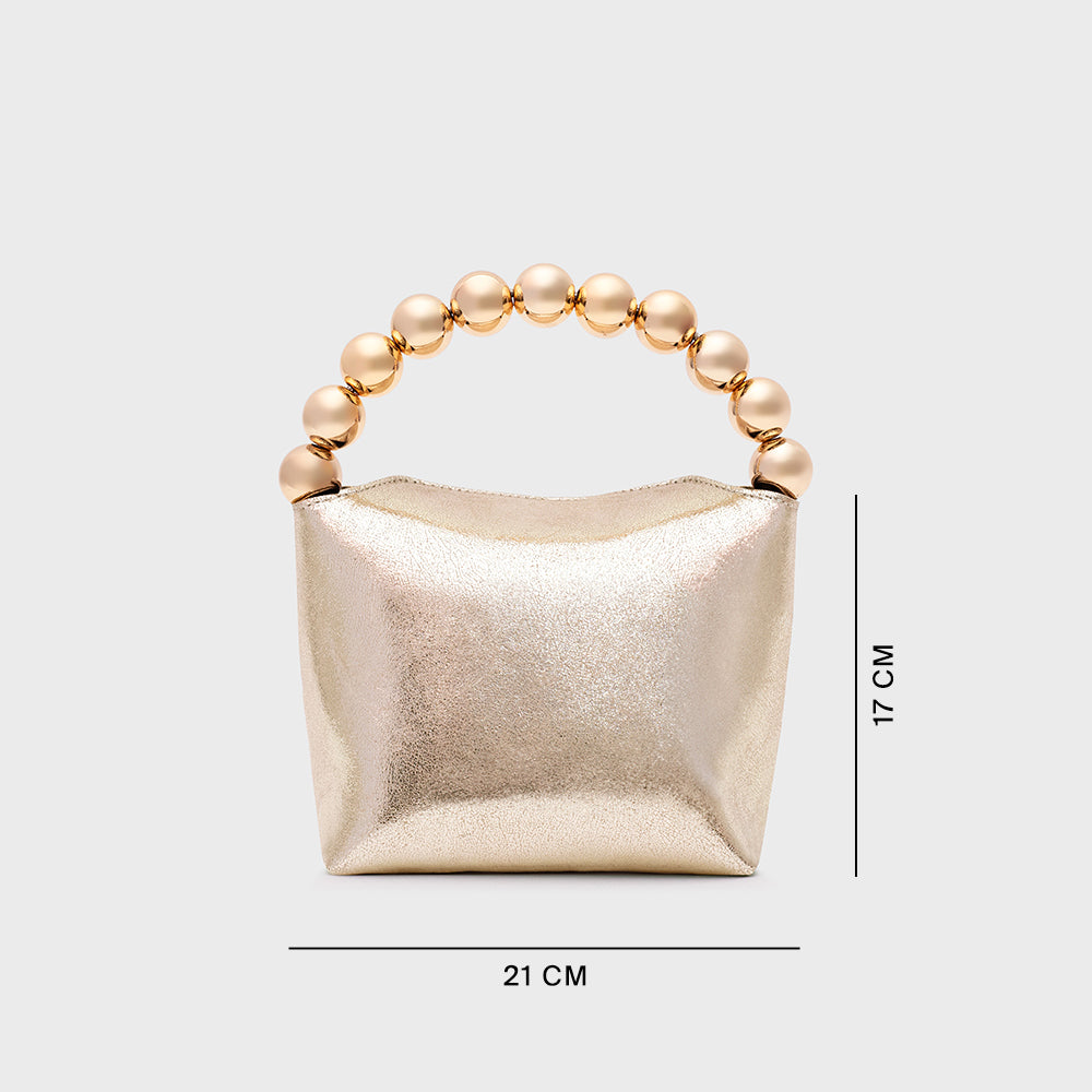 AMARIS MINI HANDBAG PLATINO ORO