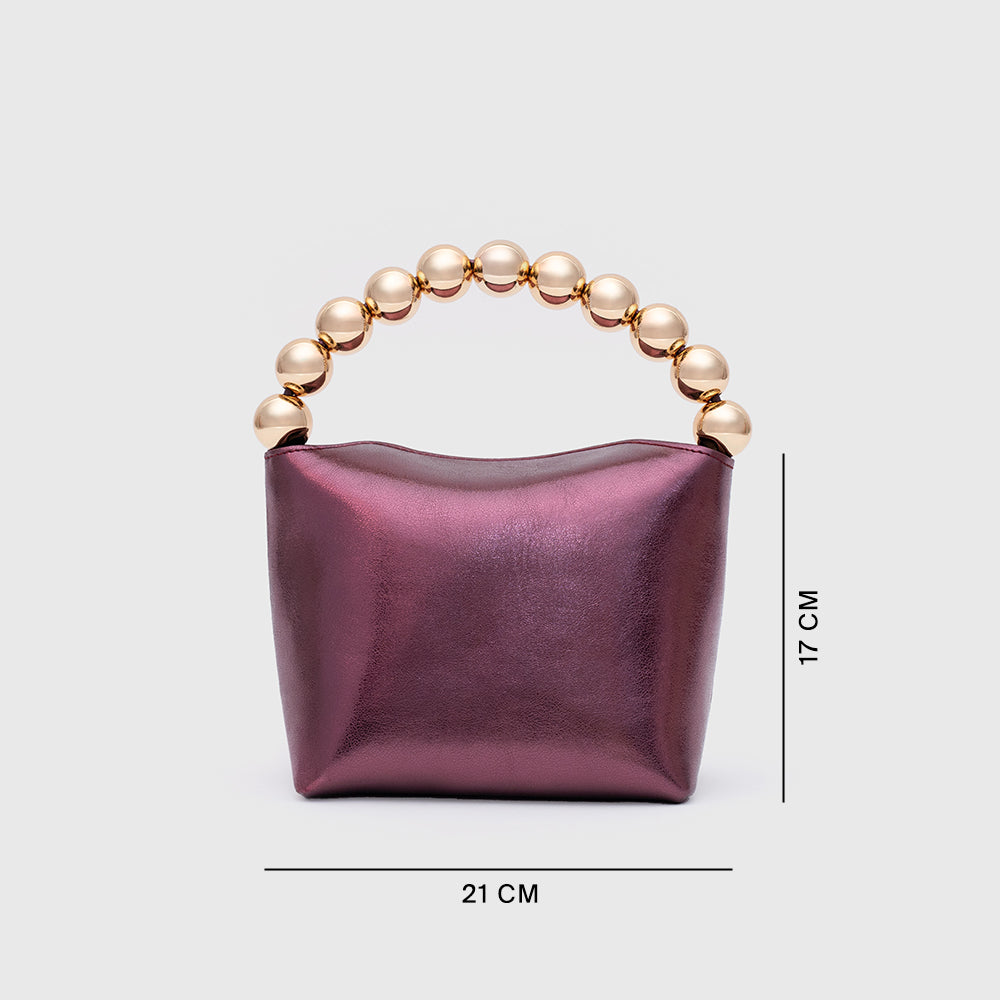 AMARIS MINI HANDBAG BURGUNDY