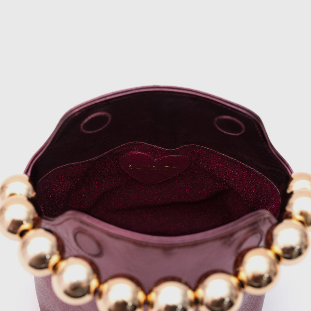 AMARIS MINI HANDBAG BURGUNDY