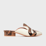 Load image into Gallery viewer, ANACONDA MULE FLAT IVORY
