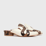 Load image into Gallery viewer, ANACONDA MULE FLAT IVORY
