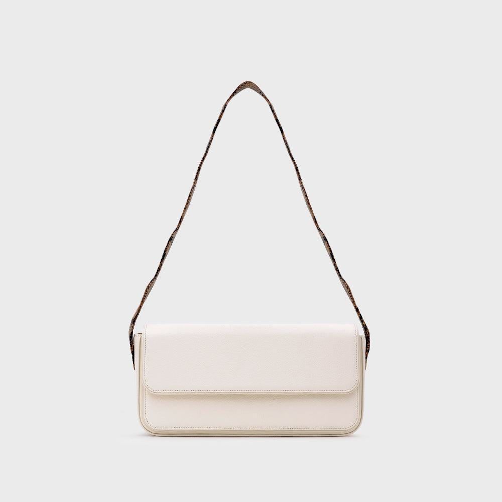 ANACONDA FLAP BAG HUESO