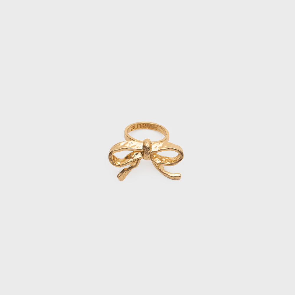 GOLDEN PETRA BOW RING