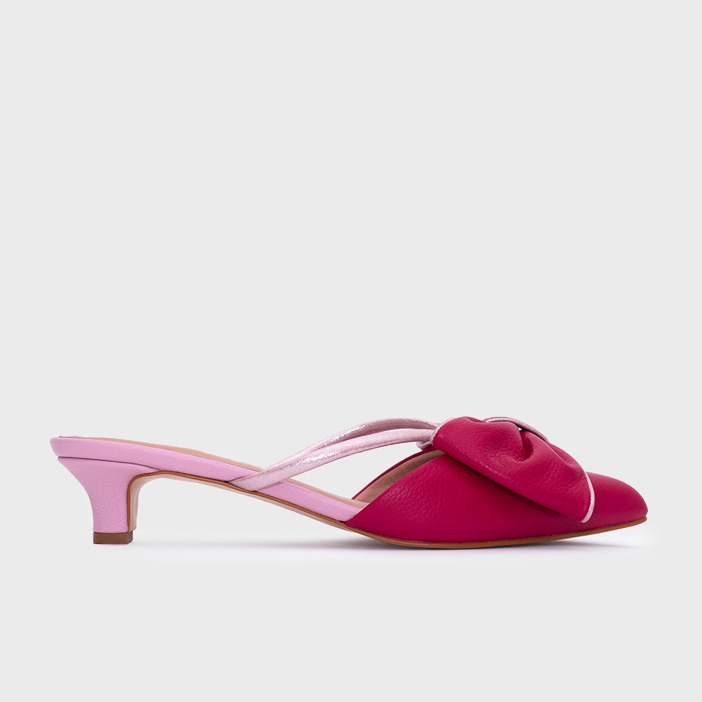 ANNE MULE MIDI PINK MORA