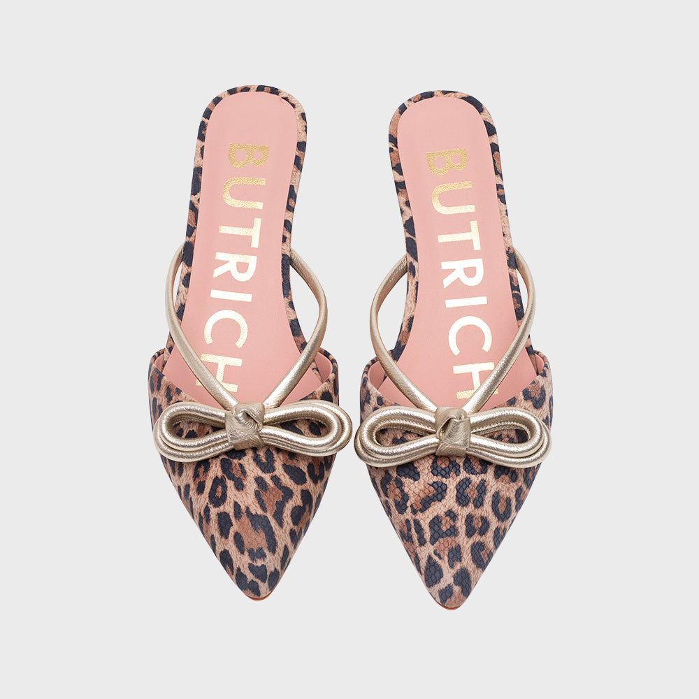 ANYA MULE MIDI LEOPARDO