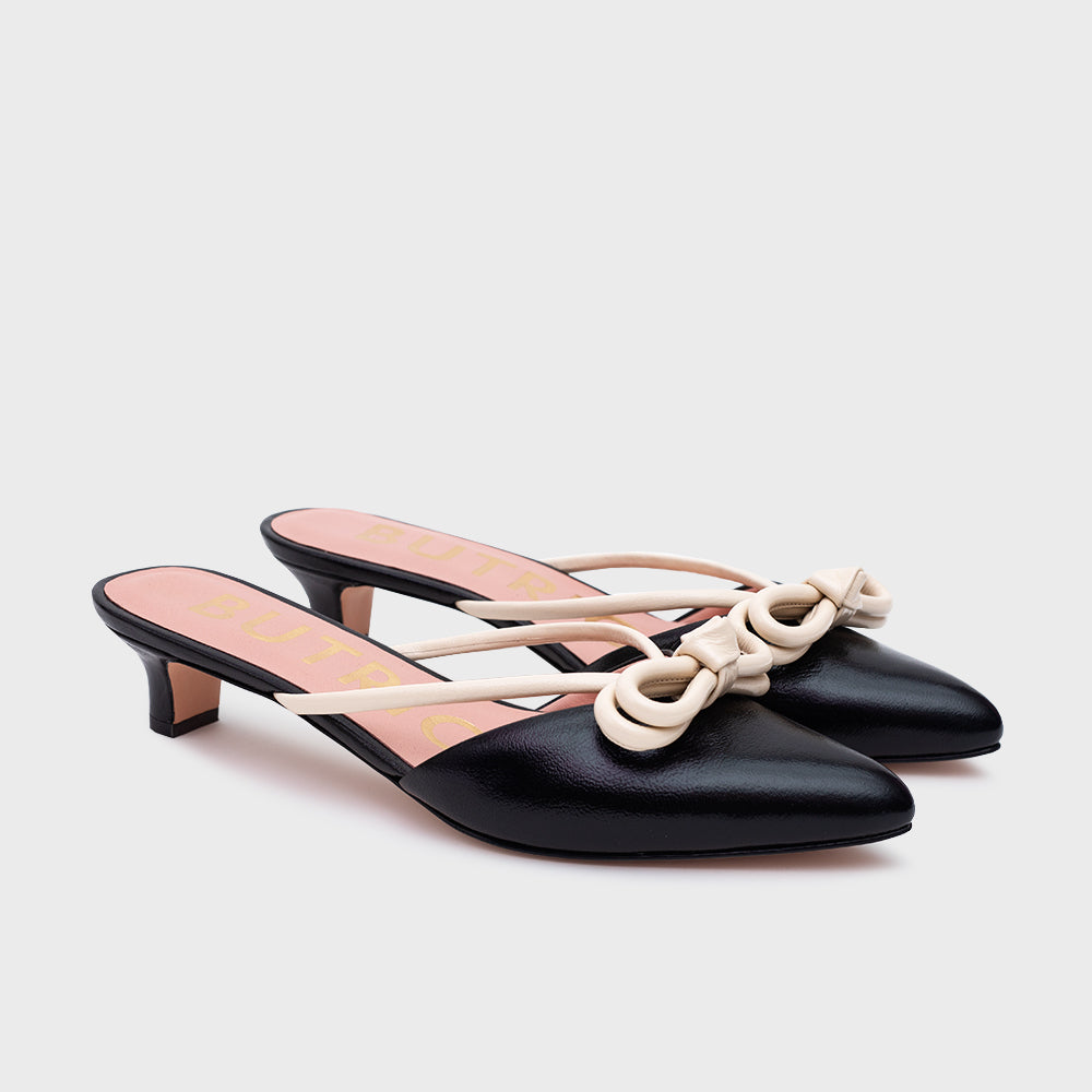 ANYA MULE MIDI NEGRO