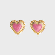 REMEDIOS HEART EARRING PINK