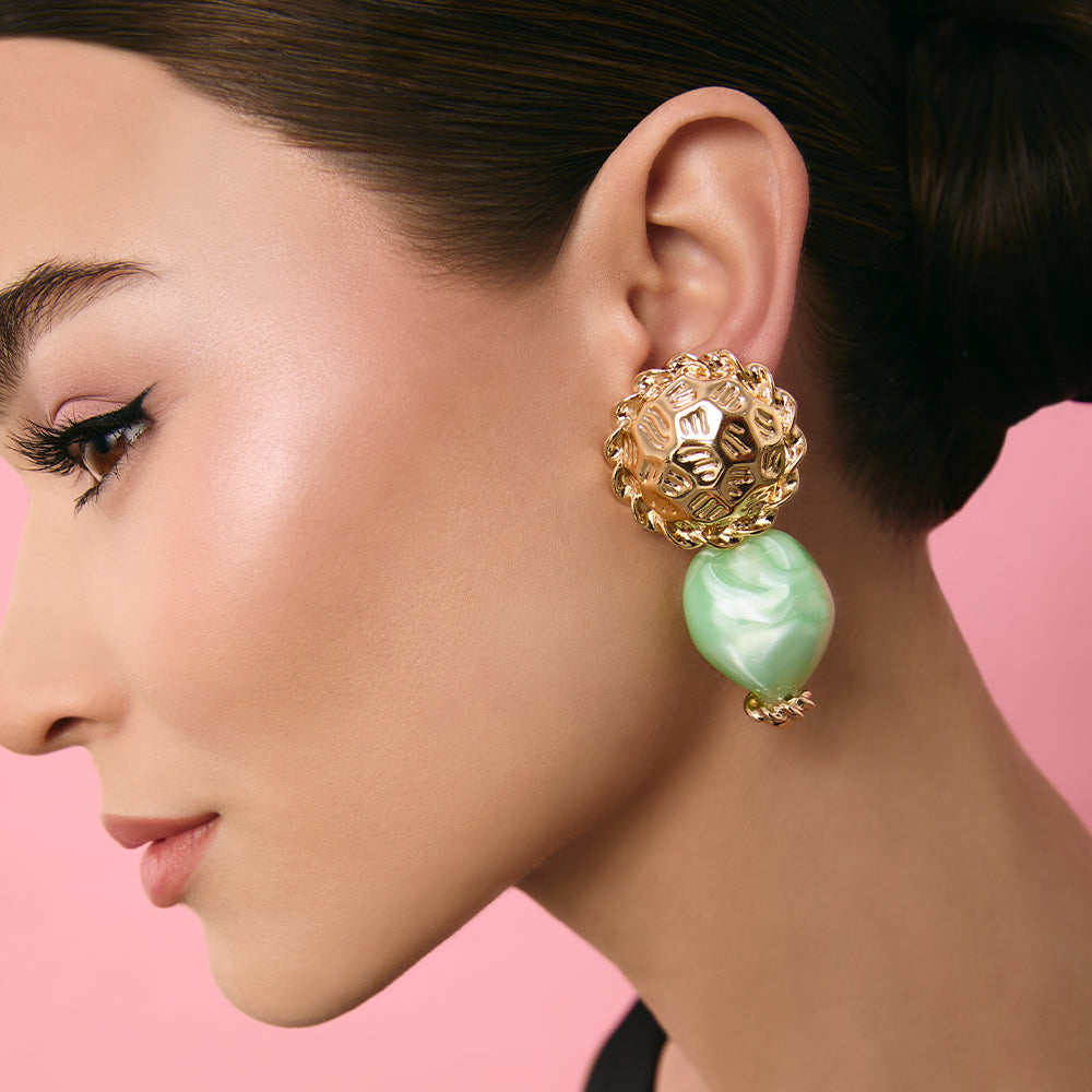 DARIANKA GREEN EARRING