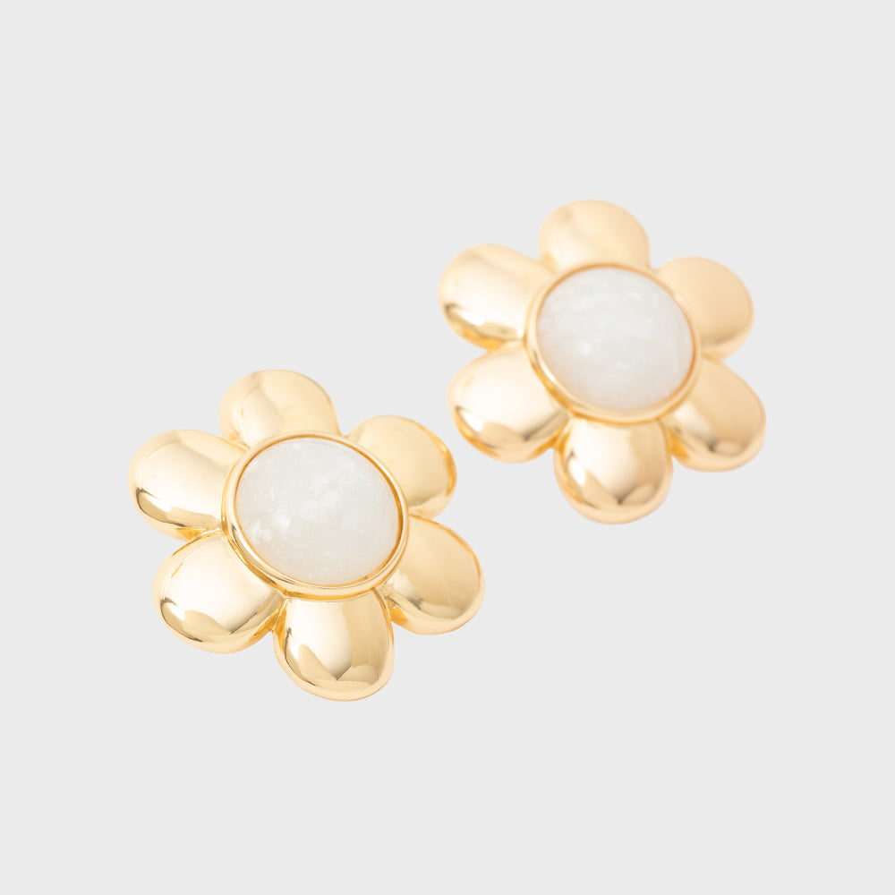 MARCELA WHITE EARRING