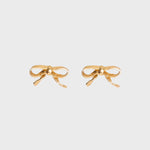 Load image into Gallery viewer, GOLDEN PETRA BOW EARRING
