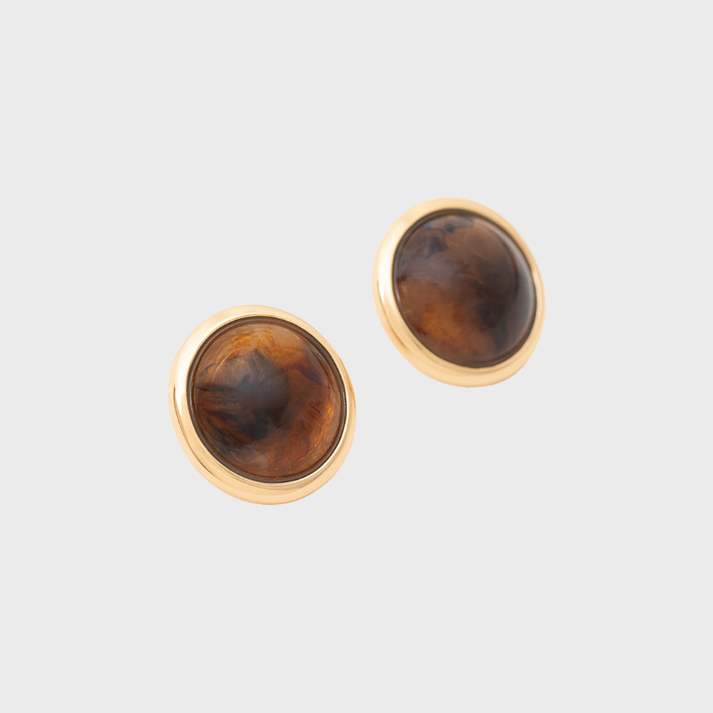 VERONA BROWN EARRING