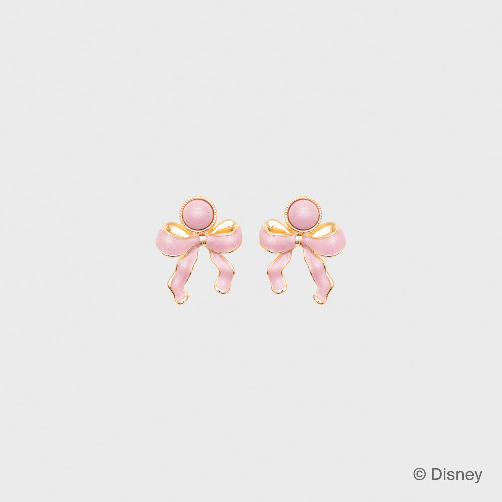PINK MARIE BOW EARRING