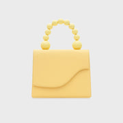 ARIA BEADED LUNCH BAG AMARILLO