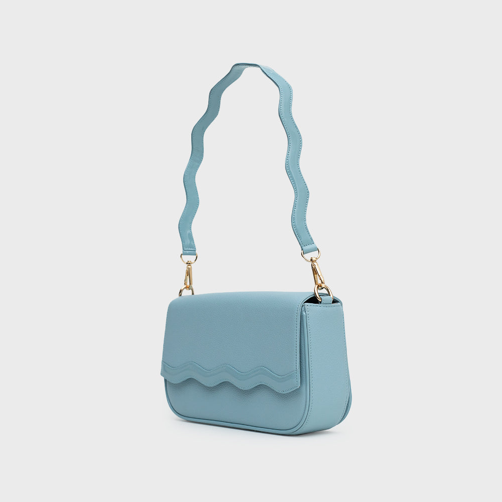 AYLA BAGUETTE BAG CELESTE