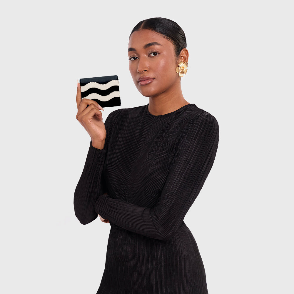 AYLA BLACK BONE WALLET