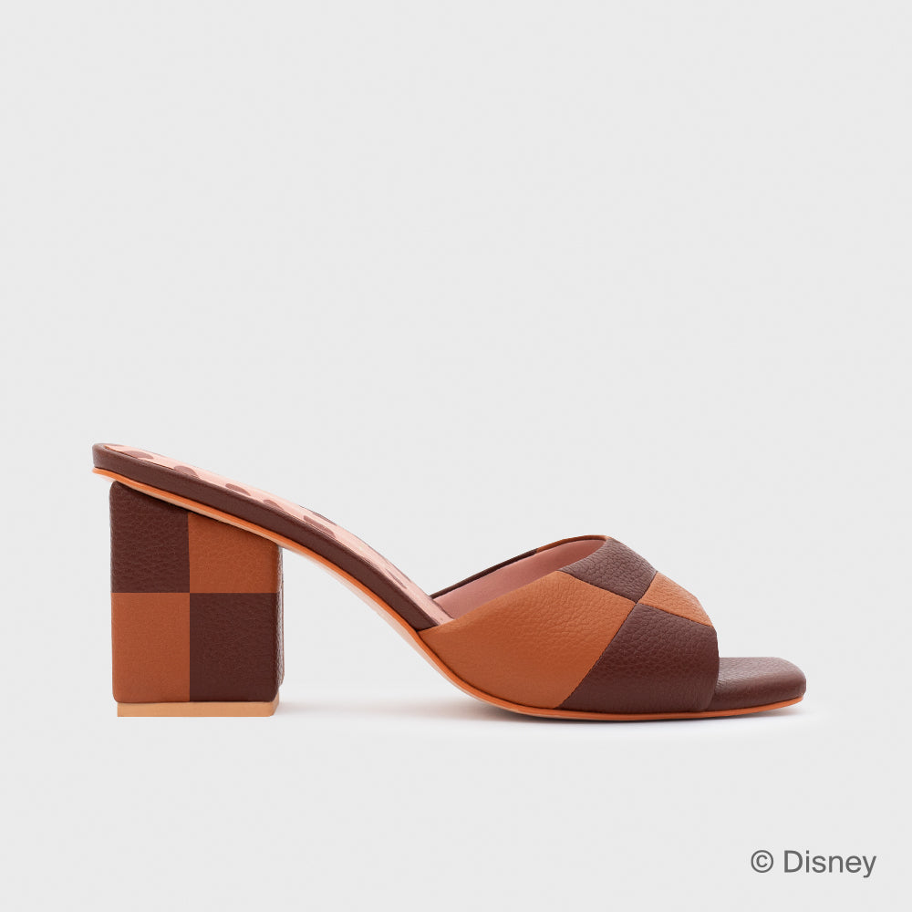 BAMBI CHECKBOARD PUMP MARRÓN