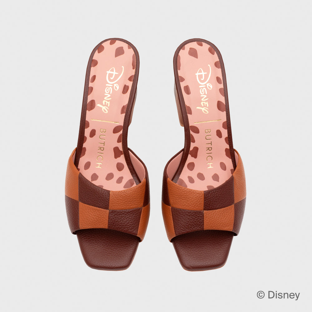 BAMBI CHECKBOARD PUMP MARRÓN