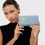 BILLETERA LARGA SUNDAE LEMON CELESTE