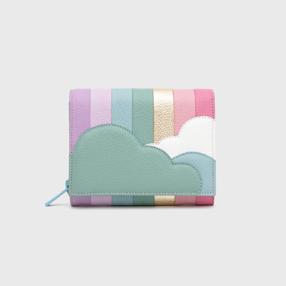 BILLETERA RETRO SWEET SUNSHINE CLOUDS MULTICOLOR